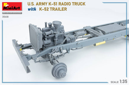 1/35 Mini Art - US Army K-51 Radio Truck With K-52 Trailer - 35418