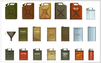 1/35 Mini Art - Allies Jerry Cans Set WWII - 35587