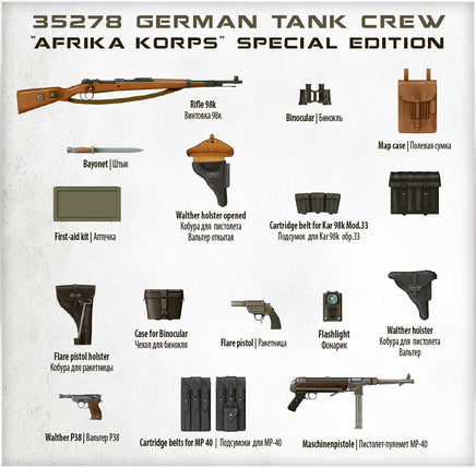 1/35 Mini Art - German Tank Crew ”Afrika Korps” - 35278
