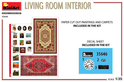 1/35 Mini Art - Living Room Interior - 35646