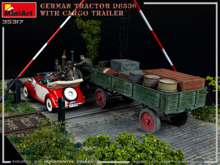 1/35 Mini Art - German Tractor D8506 with Cargo Trailer - 35317