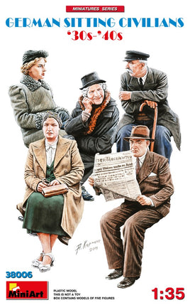 1/35 Mini Art - German Sitting Civilians 1930-40's - 38006