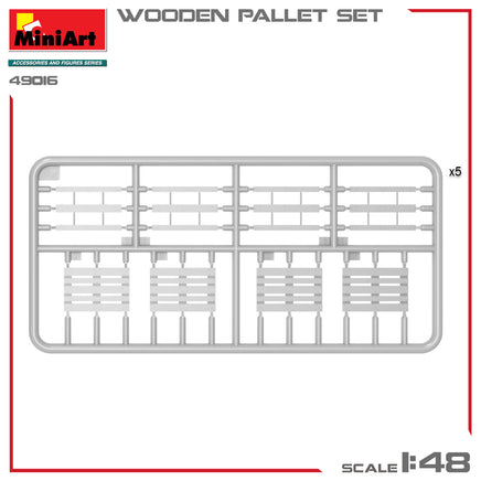 1/48 Mini Art - Wooden Pallet Set - 49016