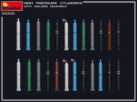 1/35 Mini Art - High Pressure Cylinders w/Welding Equipment - 35618