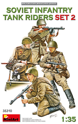 1/35 Mini Art - Soviet Infantry Tank Riders Set 2 - 35310