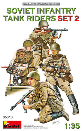 1/35 Mini Art - Soviet Infantry Tank Riders Set 2 - 35310