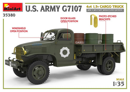 1/35 Mini Art - U.S. Army G7107 4x4 1.5T Cargo Truck - 35380