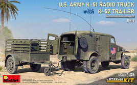 1/35 Mini Art - US Army K-51 Radio Truck With K-52 Trailer - 35418