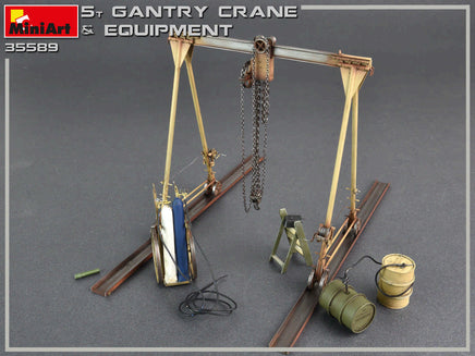 1/35 Mini Art - 5 Ton Gantry Crane & Equipment - 35589