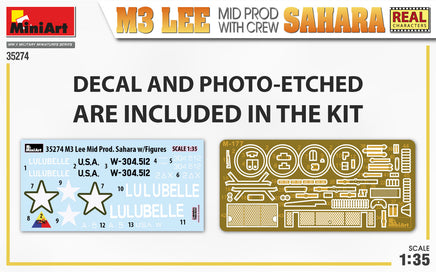 1/35 Mini Art - M3 Lee Mid Prod. Sahara with Crew - 35274