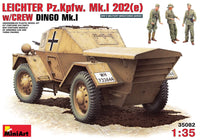 1/35 Mini Art - Leichter Pz.kpfw. 202(E) w/Crew Dingo Mk.I - 35082 - MPM Hobbies