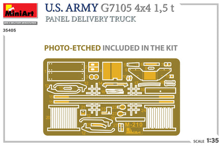 1/35 Mini Art - U.S. Army G7105 4x4 1.5T Panel Delivery Truck - 35405