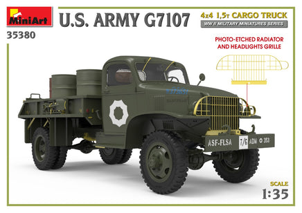 1/35 Mini Art - U.S. Army G7107 4x4 1.5T Cargo Truck - 35380