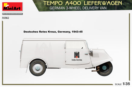 1/35 Mini Art - Tempo A400 Lieferwagen 3-Wheel Delivery Van - 35382