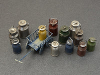 1/35 Mini Art - Milk Cans with Small Cart - 35580