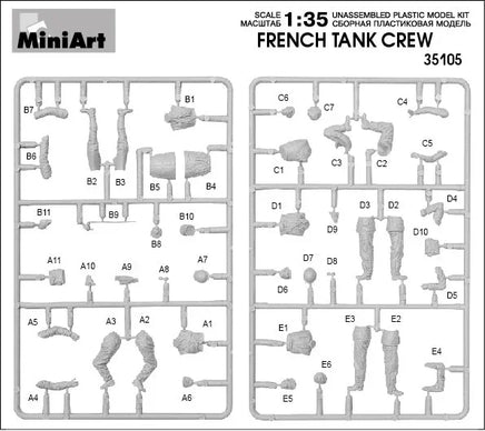 1/35 Mini Art - French Tank Crew - 35105 - MPM Hobbies
