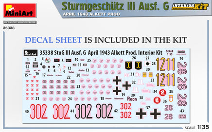 1/35 Mini Art - Sturmgeschutz III Ausf. G April 1943 Alkett Prod - 35338