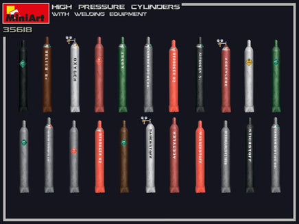 1/35 Mini Art - High Pressure Cylinders w/Welding Equipment - 35618