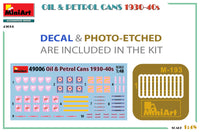 1/48 Mini Art - Oil & Petrol Cans 1930-40s - 49006