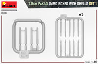 1/35 Mini Art - 7.5cm Pak40 Ammo Boxes with Shells Set 1 - 35398