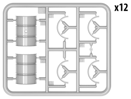 1/35 Mini Art - German 200L Fuel Drums WWII - 35597