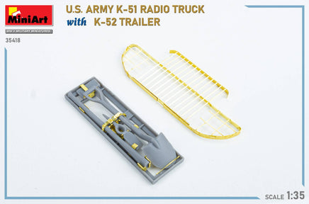 1/35 Mini Art - US Army K-51 Radio Truck With K-52 Trailer - 35418