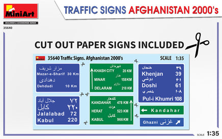 1/35 Mini Art - Traffic Signs Afghanistan 2000’s - 35640