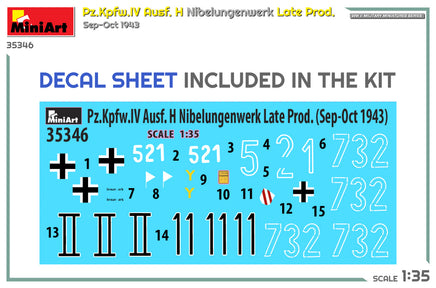 1/35 Mini Art - Pz.Kpfw.Iv Ausf. H Nibelungenwerk Late Prod. - 35346
