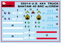 1/35 Mini Art - U.S. Truck Bantam 40 BRC w/Crew - 35104 - MPM Hobbies
