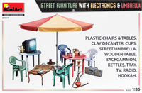 1/35 Mini Art - Street Furniture with Electronics & Umbrella - 35647