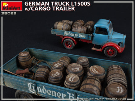 1/35 Mini Art - German Truck L1500S w/Cargo Trailer - 38023