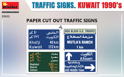 1/35 Mini Art - Traffic Signs Kuwait 1990’s - 35631