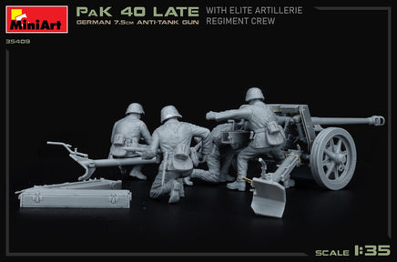 1/35 Mini Art - German 7.5cm Anti-Tank Gun Pak 40 Late - 35409