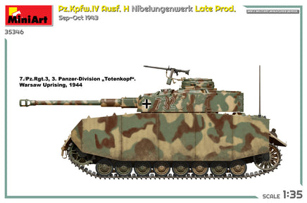 1/35 Mini Art - Pz.Kpfw.Iv Ausf. H Nibelungenwerk Late Prod. - 35346