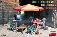1/35 Mini Art - Street Furniture with Electronics & Umbrella - 35647