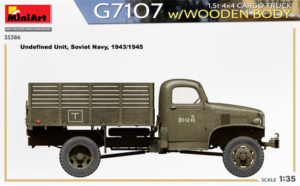 1/35 Mini Art - G7107 1.5T 4×4 Cargo Truck w/Wooden Body - 35386