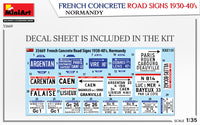 1/35 Mini Art - French Concrete Road Signs 1930-40’s Normandy - 35669