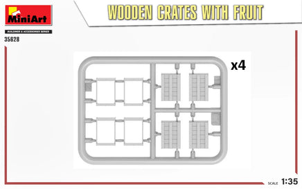 1/35 Mini Art - Wooden Crates with Fruit - 35628 - MPM Hobbies