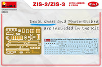 1/35 Mini Art - ZIS-2/ZIS-3 with Limber & Crew 2 in 1 - 35369