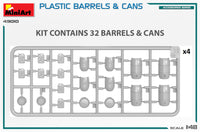 1/48 Mini Art - Plastic Barrels & Cans - 49010