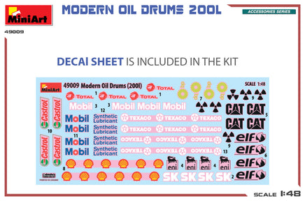 1/48 Mini Art - Modern Oil Drums 200L - 49009