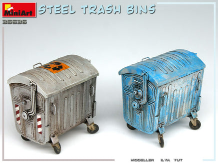 1/35 Mini Art - Steel Trash Bins - 35636