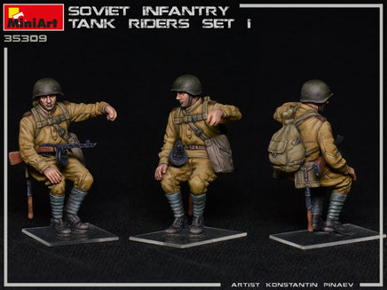 1/35 Mini Art - Soviet Infantry Tank Riders Set 1 - 35309