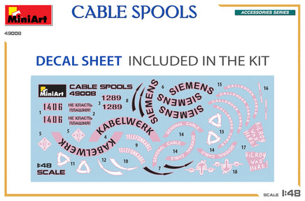 1/48 Mini Art - Cable Spools - 49008