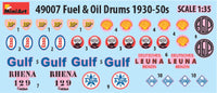 1/48 Mini Art - Fuel & Oil Drums 1930-50s - 49007