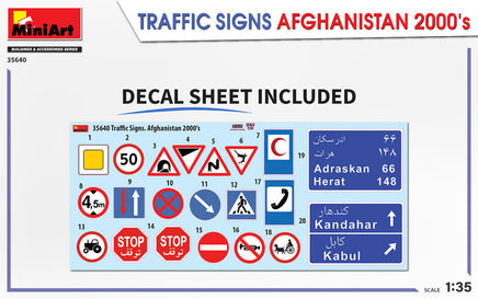 1/35 Mini Art - Traffic Signs Afghanistan 2000’s - 35640