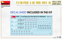 1/35 Mini Art - 7.5 cm Pzgr. & Gr. Patr. Kw.K. 40 - 35381 - MPM Hobbies
