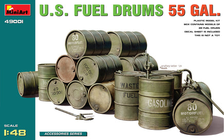 1/48 Mini Art - U.S. Fuel Drums 55 Gal. - 49001