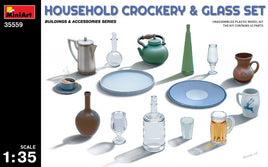 1/35 Mini Art - Household Crockery & Glass Set - 35559