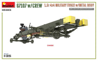 1/35 Mini Art - G7107 w/Crew 1.5T 4x4 Cargo Truck w/Metal Body - 35383